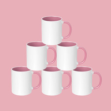 11oz Coloured Sublimation Mugs -Inner & Handle – Bulk Packs 1/6/18/36