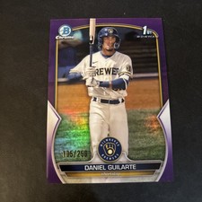 2023 Bowman - Chrome Prospects Daniel Guilarte #BCP-21 Purple Refractor /250...