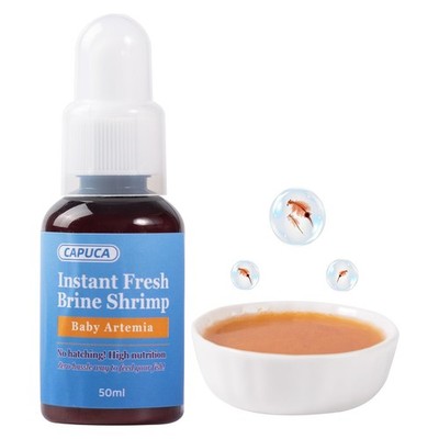 capuca Instant Baby Brine Shrimp Fish Food - 50ml No 1.69 Fl Oz (Pack of 1) 