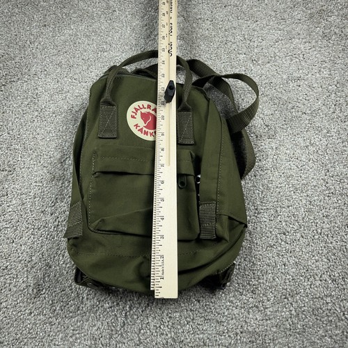 Fjallraven Bagckpack Bag Green Mini Kanken Durable Outdoor Adjustable Travel - Picture 9 of 11