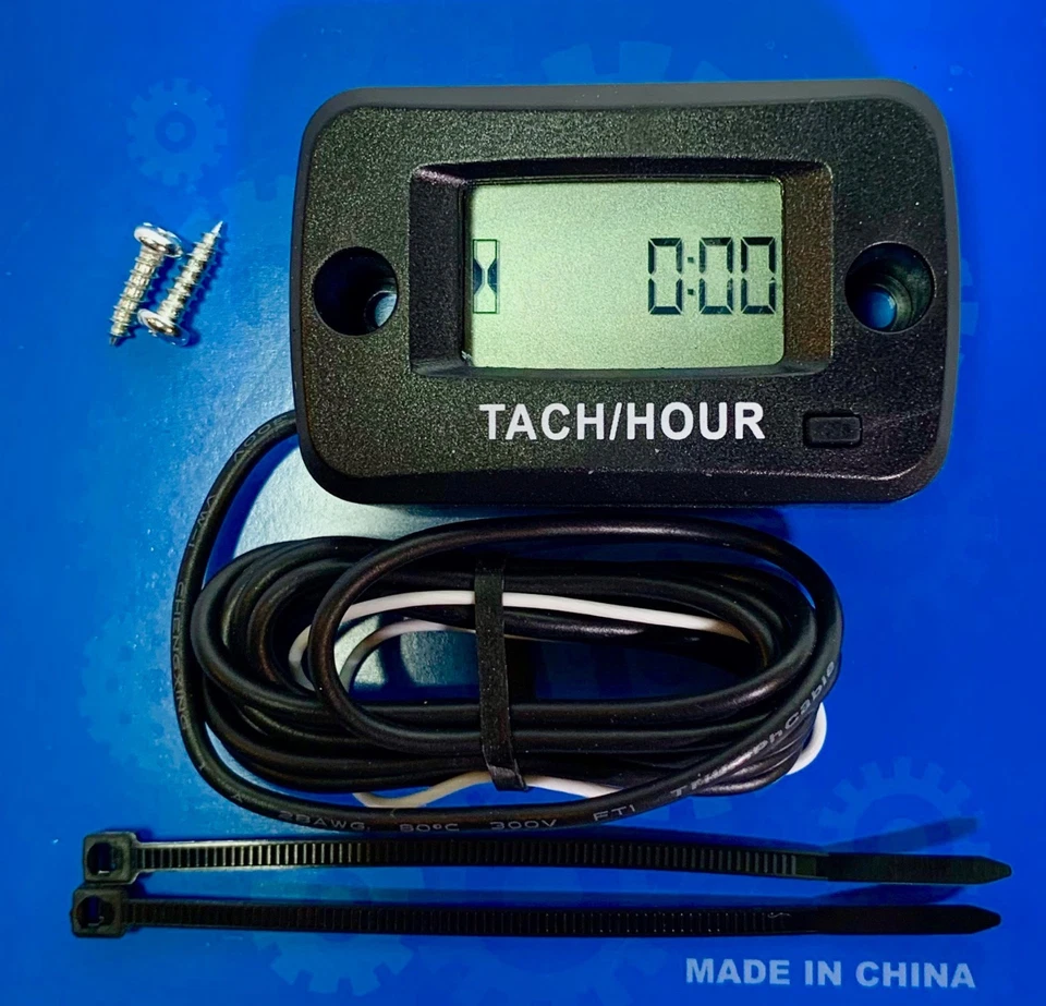 Tacómetro Tacómetro/Medidor de horas Monitor Tiempo de funcionamiento Máximo RPM Universal Todo Motor Foto 2 de 4