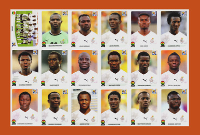 Ghana National Team - Panini FIFA World Cup 2010 stickers