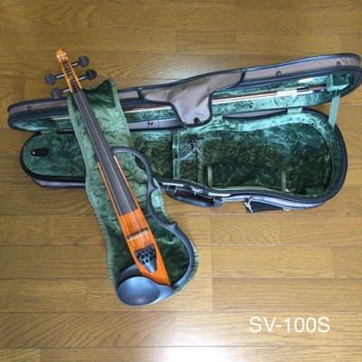 Yamaha SV-100 Silent Violin Brown USED from Japan w/ Yamaha case | eBay