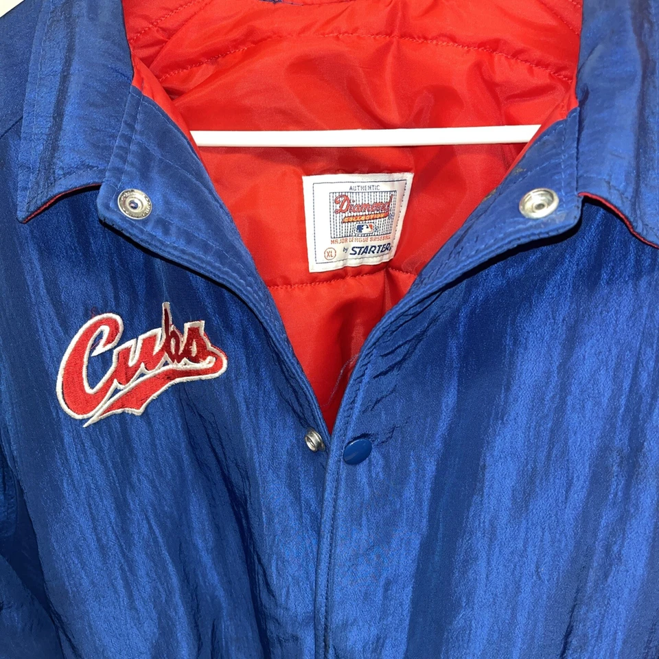 VINTAGE Starter Diamond Collection Chicago Cubs Jacket Adult Size XL Mens 90s - Image 2 of 4