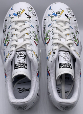 adidas Originals x Disney Goofy Stan Smith White Black Size 5.5