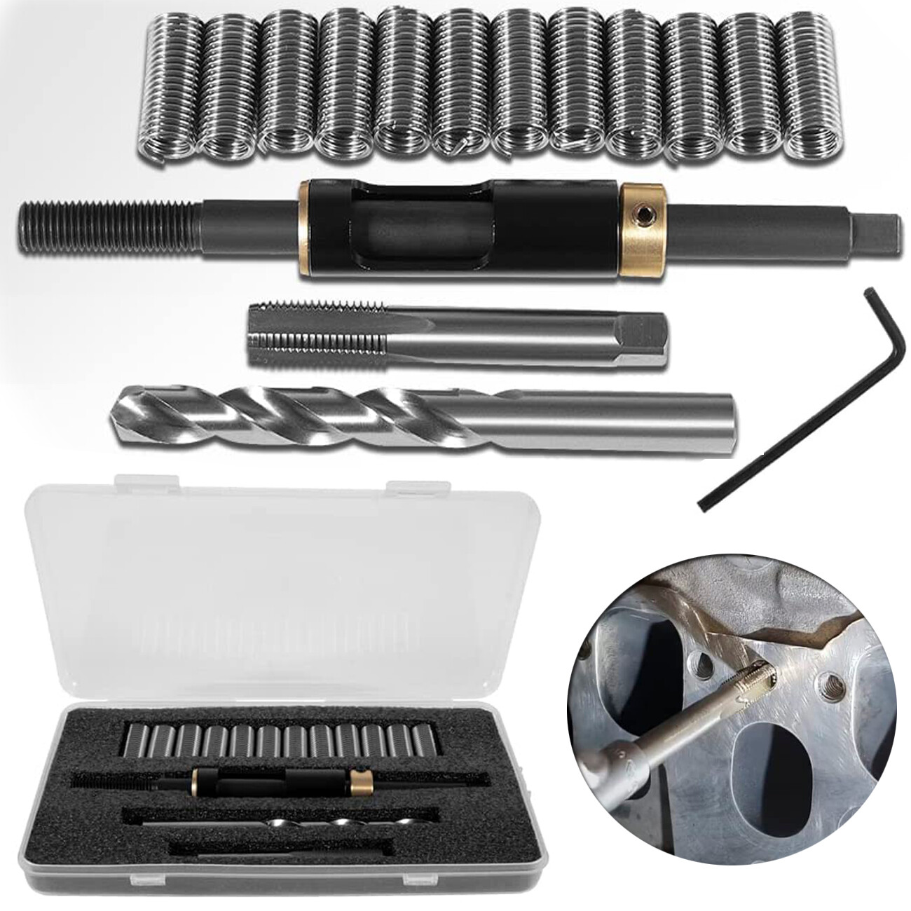 M11x1.5 Metric Head Bolt Thread Repair Kit 35119S for GM Cadillac Honda Toyota eBay