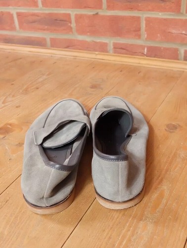 Frank Wright Soft Grey Suede Slip On Shoes UK 11 Ortholite - Picture 6 of 12