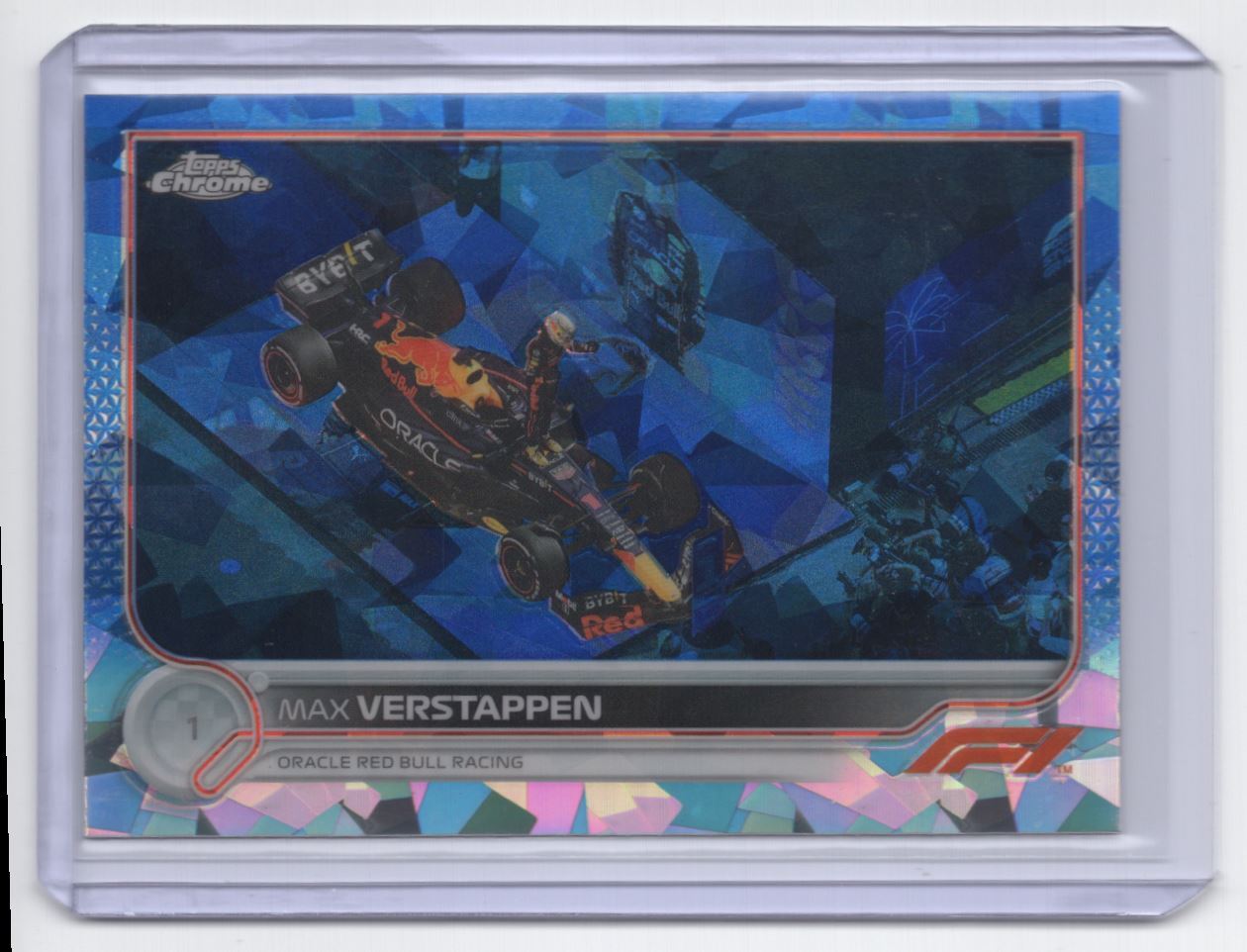 2022 Topps Chrome Formula 1 Sapphire Max Verstappen Oracle Red Bull Racing #3
