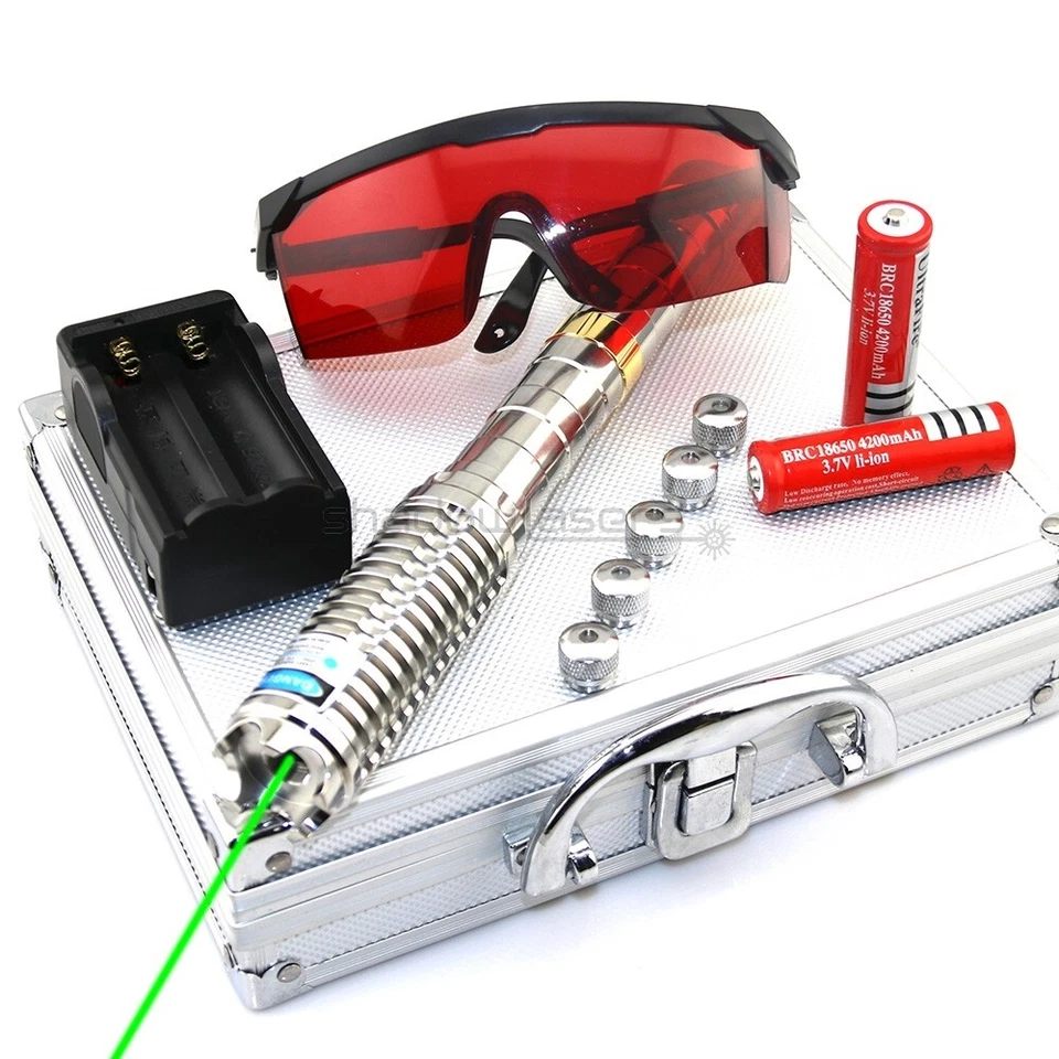 GX9 520nm Adjustable Focus Green Laser Pointer Visible Lazer Beam Pen - Image 2 of 4