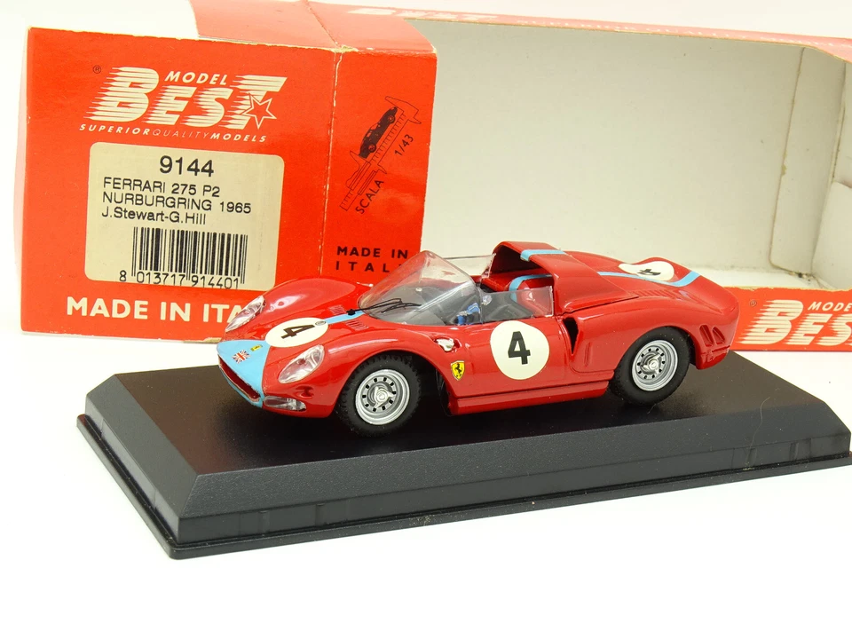 Best Model 1/43 - Ferrari 275 P2 Nurburgring 1965 Stewart Hill - Photo 1/1
