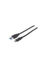 Manhattan USB-C to USB-A Cable, 1m, Male to Male, 10 Gbps (USB 3.1 Gen2 aka USB)