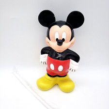 Vintage Disney World MICKEY MOUSE Disneyland Sipper Cup 9.5" Tall New Straw