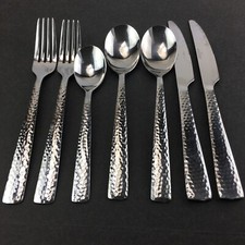 Cambridge Silver NYOTO HAMMERED Glossy Stainl...