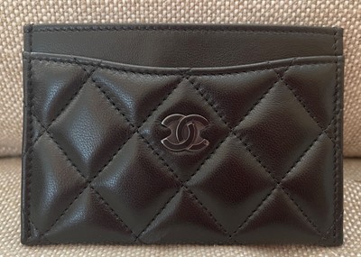 used chanel card holder