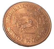 Vintage 80 s Mint Struck Farthing Token dated 1987 H