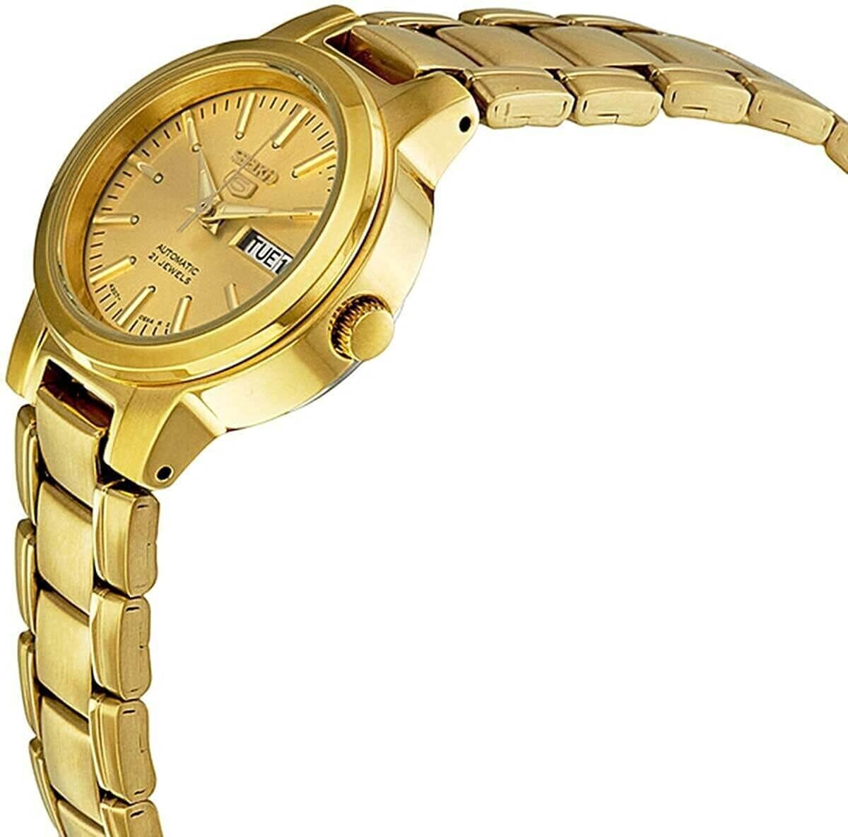 Seiko 5 SYME46K1 Women's Gold Tone Self Winding Automatic