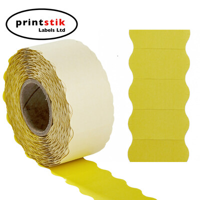 Gelbe Preisgewehretiketten 26x12mm CT4 verschiedene Mengen Luchs Puma Motex