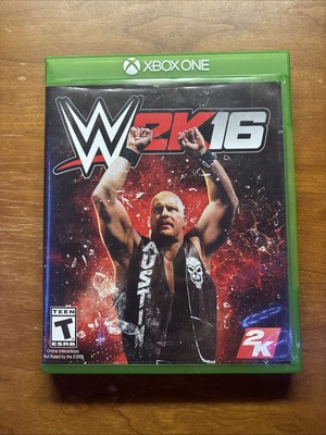 WWE 2K16 (Microsoft Xbox One, 2015) Complete Wrestling Stone Cold Steve Austin