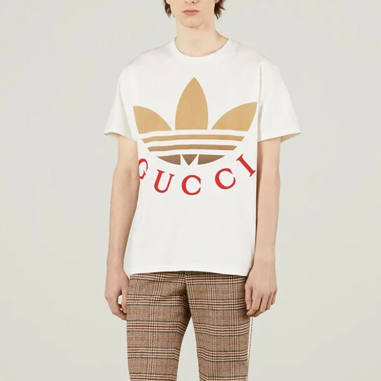 Gucci x adidas SS23 LOGO Print T-shirt White 548334-XJE7A-9275 | eBay
