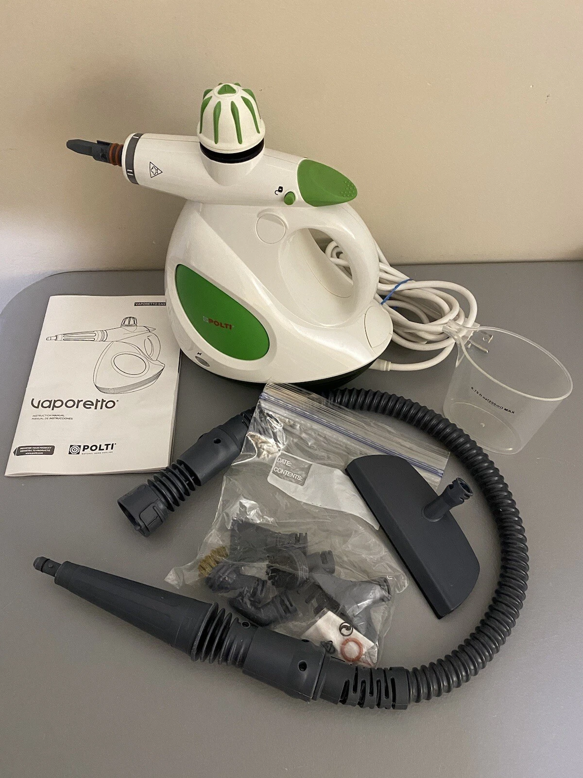 Easy Plus Handheld Steamer Model #PGNA0002 by Polti Tested- In Good Clean Cond
