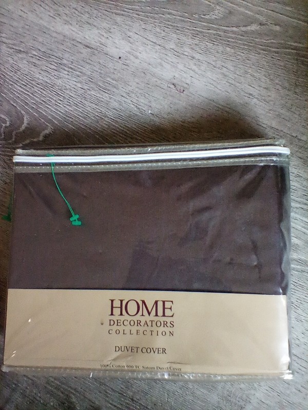 Chocolate Sateen  Duvet Cover 100% Cotton Single Duvet Cover  Twin Brown