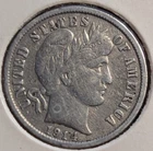 1914 D  Barber Dime