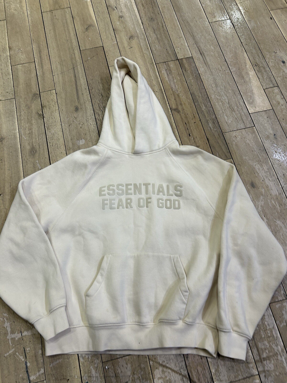 Fear of God Essential Eggshell Hoodie Size S