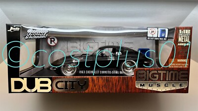 JADA DUB CITY 1963 CHEVROLET CORVETTE STINGRAY 1:18 BLACK SIGN