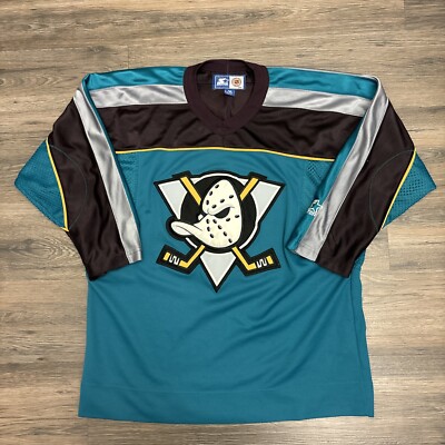 Vintage 90s Starter NHL Anaheim Mighty Ducks Jersey Youth L / XL