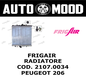 Detalles De Frigair Radiatore Cod 21070034 Peugeot 206 Sw 11 14 14 16v
