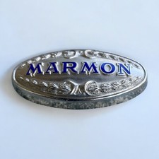 Marmon Radiator Emblem Grille Badge 2.25 1920 1927 Clip Circle Catch Backside Marmon Radiator Emblem Grille Badge 2.25 1920 1927 Clip Circle Catch Backside