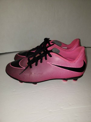 neon pink soccer cleats