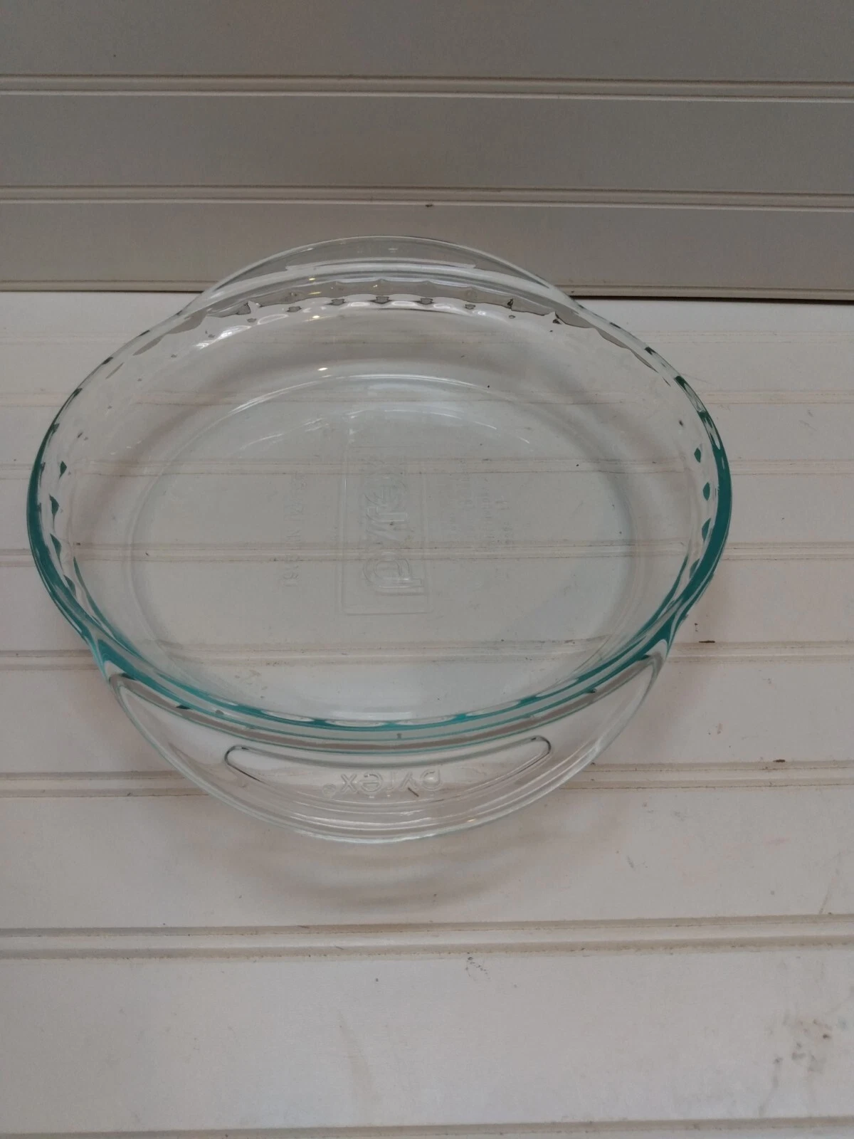 Corning Ware 9.5x 2 Pyrex Glass Pie Pan Cake Baking Server Dish Casserole Clear