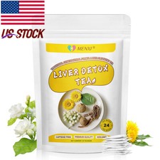 24 Bags Liver Detox Tea Bags Support Liver Cleanse Detox Herbal Health Tea