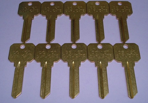 Lot De 6 Clés Brutes JET SC4-UNI Pour Serrures Schlage 101-C - Laiton Massif, 6 Goupilles, Fabriqué Aux USA