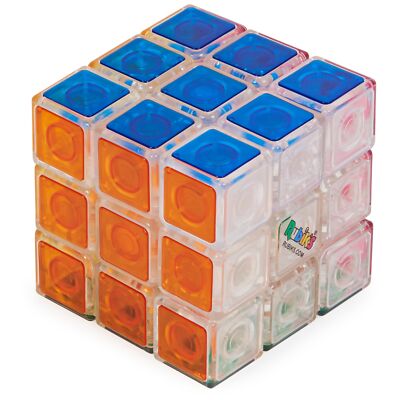 Rubik s Cube Crystal Cube Transparent 3x3 Cube Color-Matching Puzzle Game Twi...