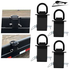 Universal  4-Heavy Duty 12,000 Lbs  Removable D-Ring Stake Pocket Powder Coated