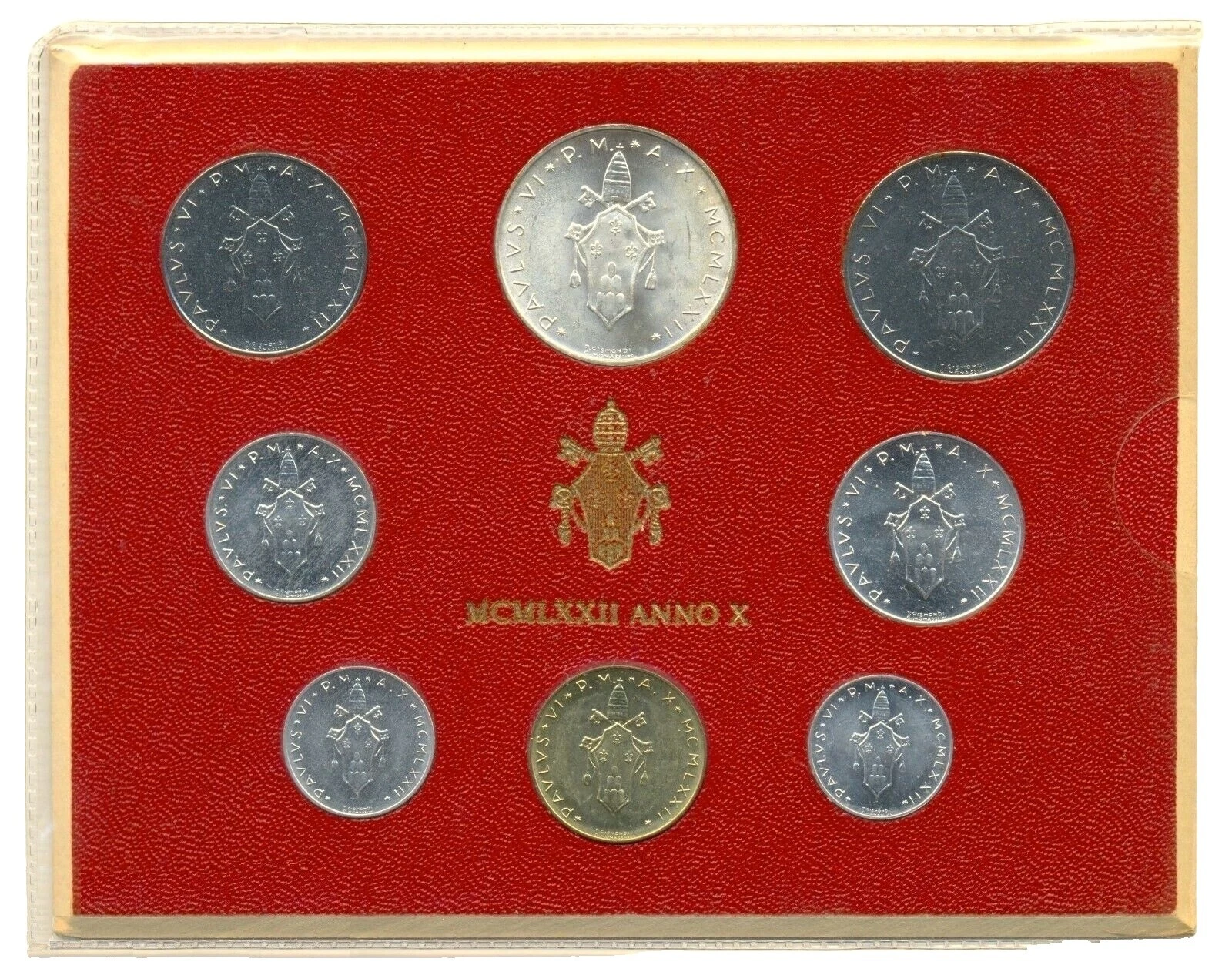 Silver 1972 Italian, Sammarinese & Vatican Coins