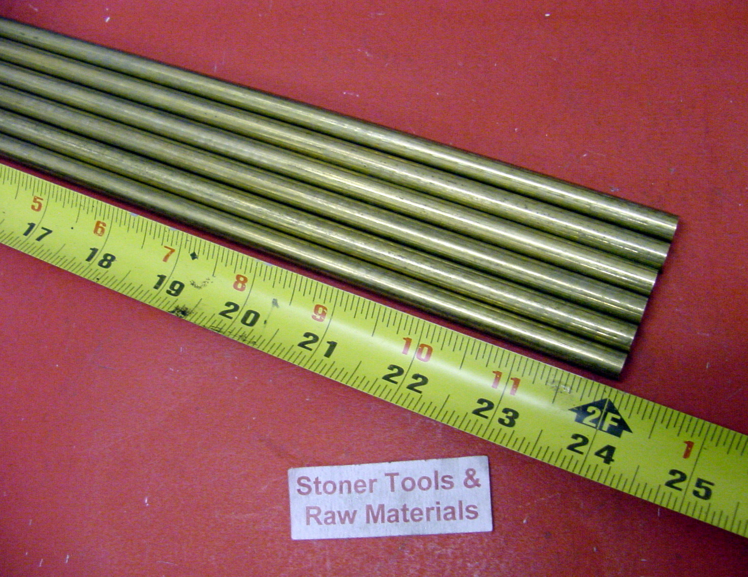 6 Pieces 3/8" C360 BRASS SOLID ROUND ROD 24" long New Lathe Bar Stock
