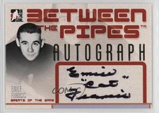 2006-07 ITG Between the Pipes Emile Francis #A-EF Auto 4f5