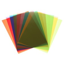 18 Pcs Color Correction Gel Light Filter 11.7 x 8.3", 9 Color