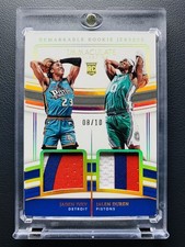 2022-23 Panini Immaculate Jalen Duren Jaden Ivey RC Rookie Dual GOLD Patch /10