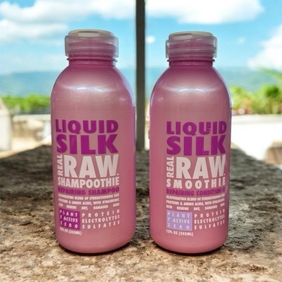 Real Raw Liquid Silk Repairing shampoo and conditioner 12oz Each.