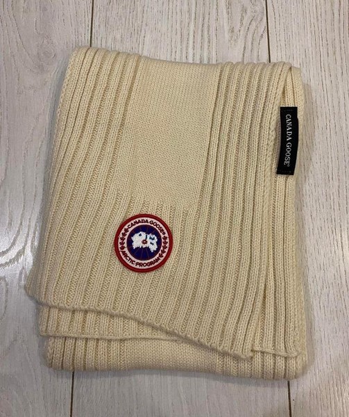 Unisex Canada Goose Scarf White One Size