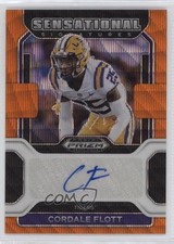 2023 Chronicles Draft Picks Orange Wave Prizm 34/75 Cordale Flott Auto 1b8