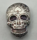 Monarch Precious Metals Silver 2 Oz .999 Poker Skull