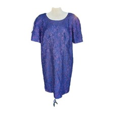 Vintage BGB Ltd Women's Navy Blue Lace Dress, wedding, event, formal