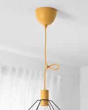 IKEA Sunneby Zestaw sznurków Żółta musztarda 5'11" 1,8m Przewód tekstylny 104.202.70 Zestaw 2 szt.