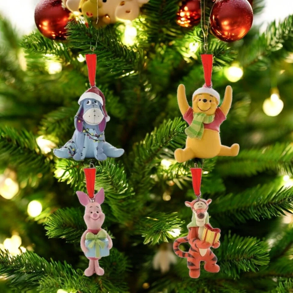 Disney Christmas Baubles Winnie the Pooh Hanging Decorations Home Decor NG - Image 2 of 4