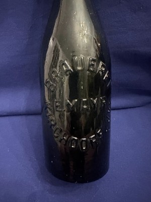 seltene alte Bierflasche m. Porzellan Bügelverschluss Ernst Mayr Kirchdorf Krems